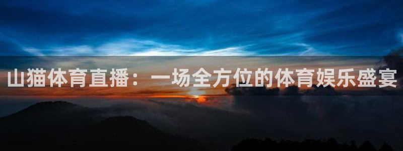 山猫体育直播：一场全方位的体育娱乐盛宴