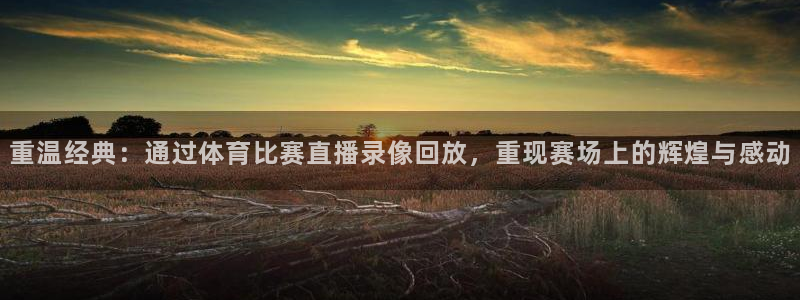 重温经典：通过体育比赛直播录像回放，重现赛场上的辉煌与感动