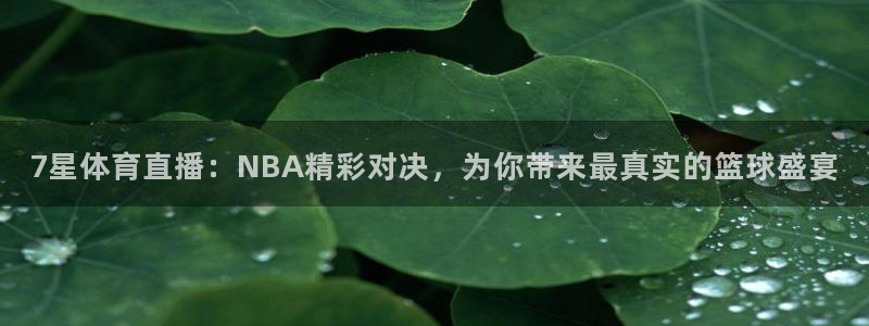 7星体育直播：NBA精彩对决，为你带来最真实的篮球盛宴