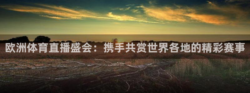 欧洲体育直播盛会：携手共赏世界各地的精彩赛事