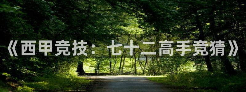 《西甲竞技：七十二高手竞猜》